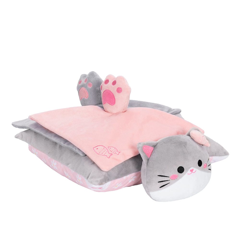 OUOZZZ Personalized Plush Kitten Doll & Pillow & Soothing Towel Gift Set