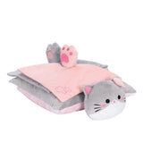 Personalized Kitten Cat Pillow & Hand Towel Gift Set