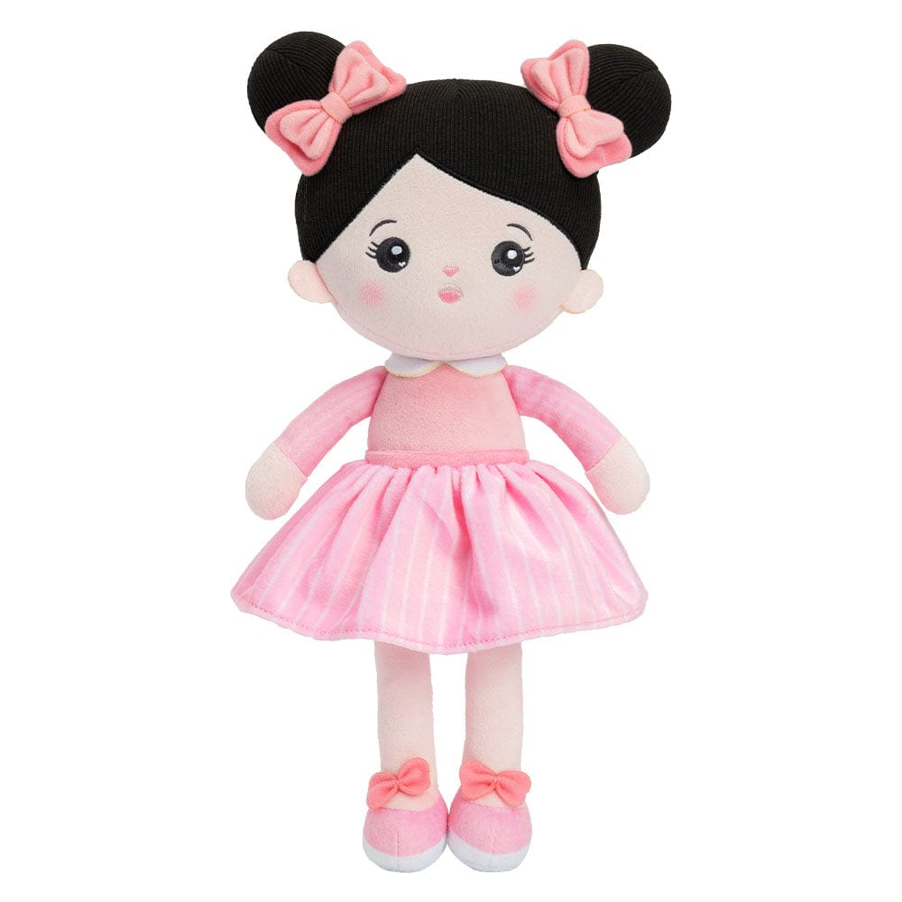 OUOZZZ Personalized Black Hair Boy & Girl Doll