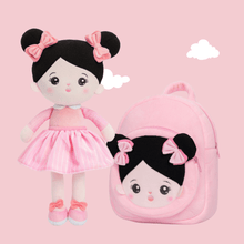 Load image into Gallery viewer, OUOZZZ Personalized Baby Doll + Backpack Combo Gift Set Black Hair Doll / Doll + Backpack (⭐Save $5)