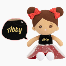 Load image into Gallery viewer, OUOZZZ Personalized Plush Doll Gift Set For Kids Brown Skin Tone🟤
