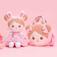 Load image into Gallery viewer, Personalizedoll Personalized Plush Doll + Shoulder Bag Combo Rabbit 🐰 / With Shoulder Bag