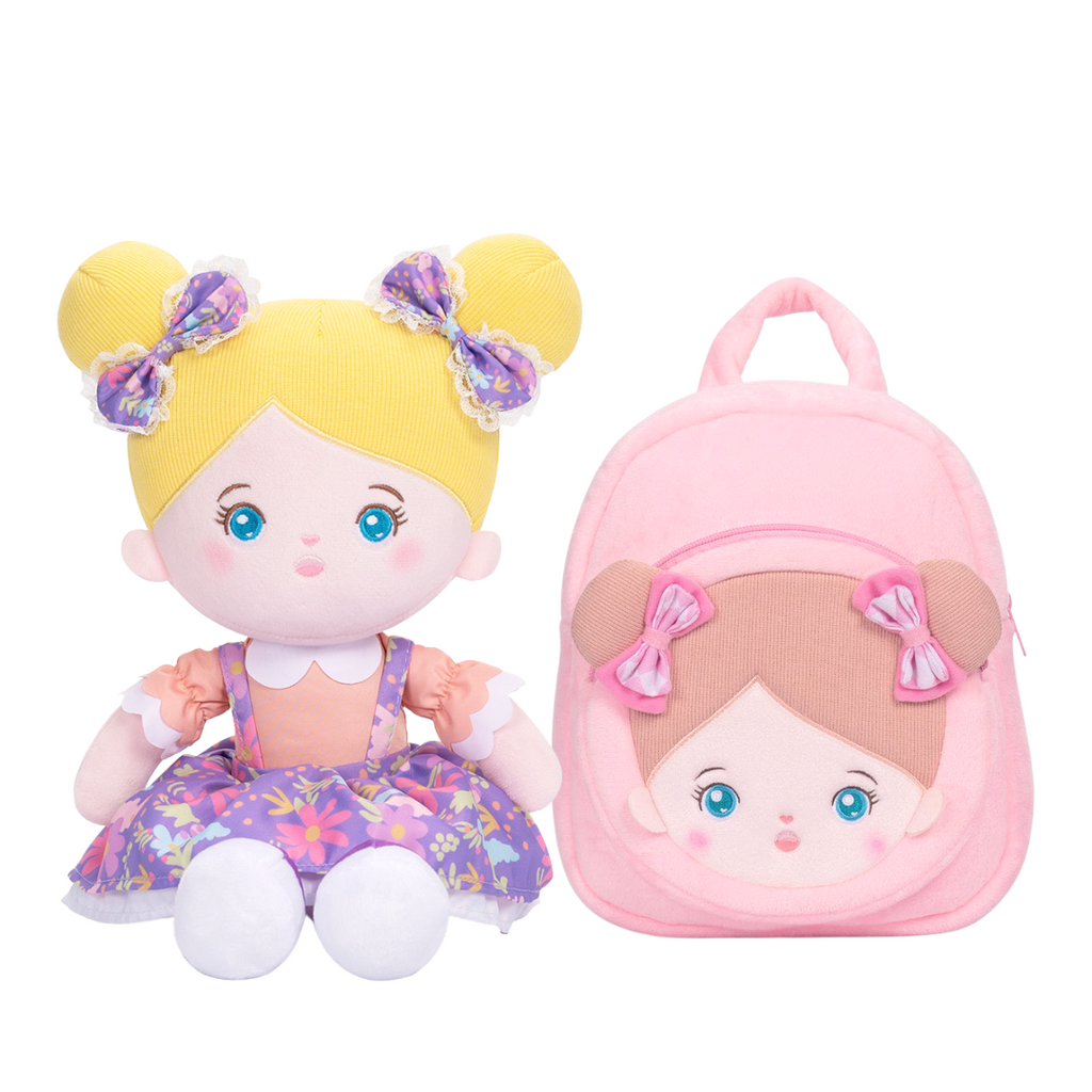 Personalized Baby Girl Doll and Matching Backpack