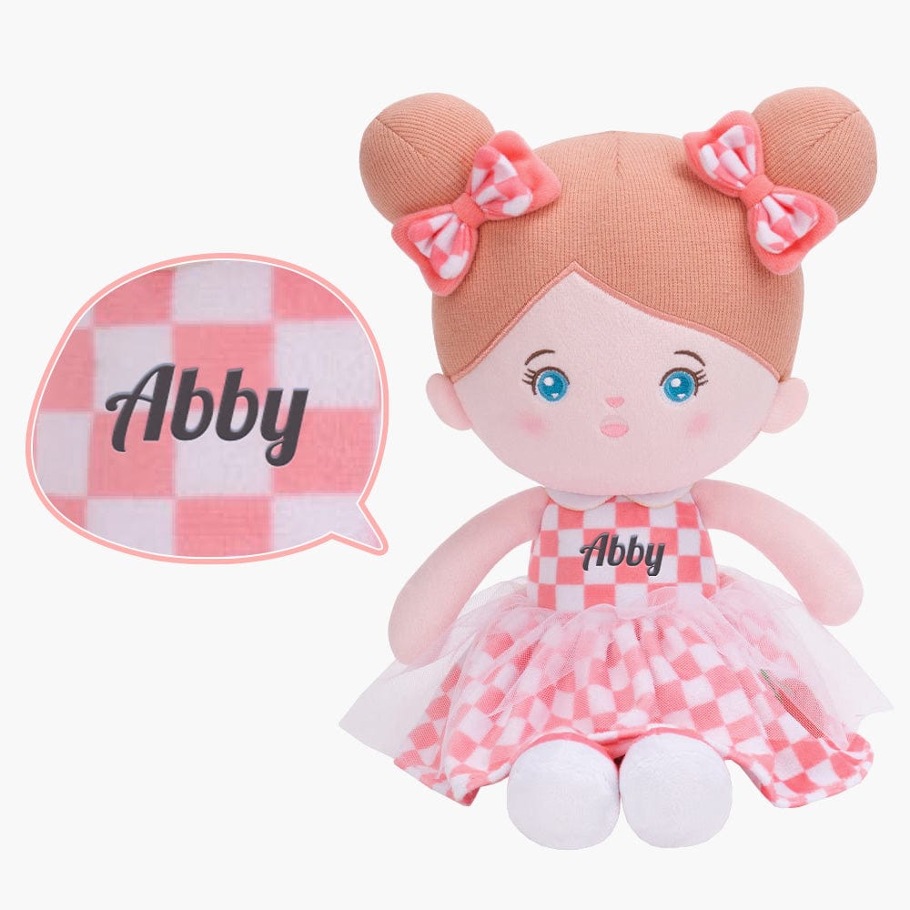 OUOZZZ Personalized Plush Doll Gift Set For Kids Blue Eyes Girl🌷