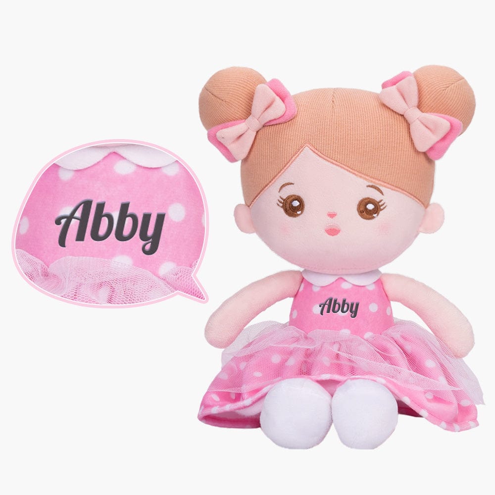 OUOZZZ Personalized Plush Doll Gift Set For Kids Pink💗