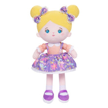 Load image into Gallery viewer, OUOZZZ Personalized Blue Eyes Plush Baby Doll Blond Girl Doll