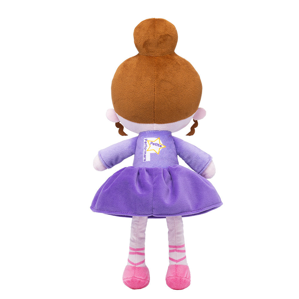 Personalized Purple Ballet Plush Girl Doll