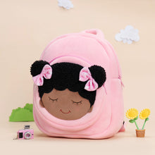 Load image into Gallery viewer, Personalized Deep Skin Tone Pink Dora Backpack