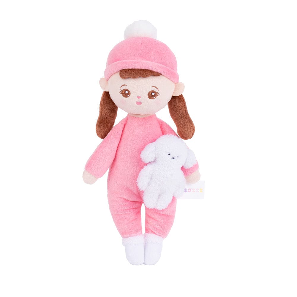 OUOZZZ Personalized Pink Lite Plush Rag Baby Doll